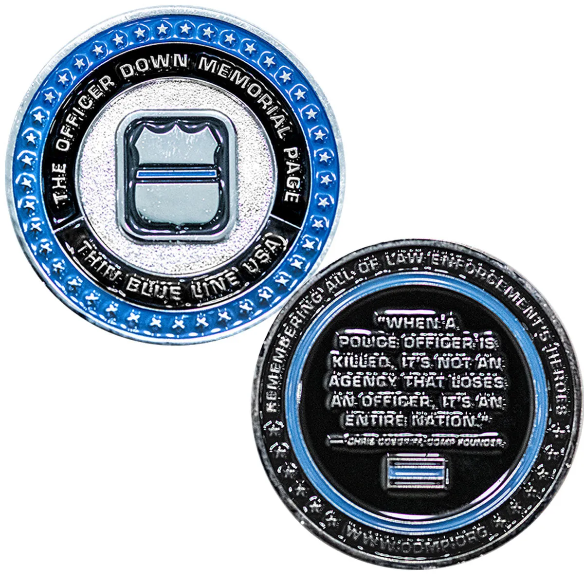 100% of Profits Donated - Officer Down Memorial Page Challenge Coin