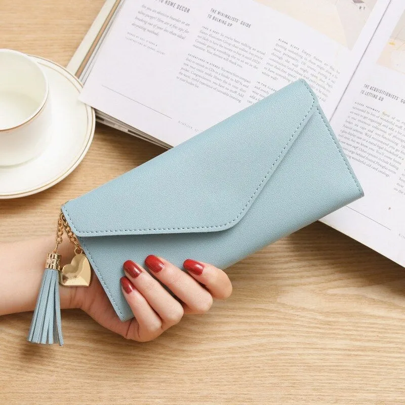 2019 Fashion Womens Wallets Simple Zipper Purses Black White Gray Red Long Section Clutch Wallet Soft PU Leather Money Bag