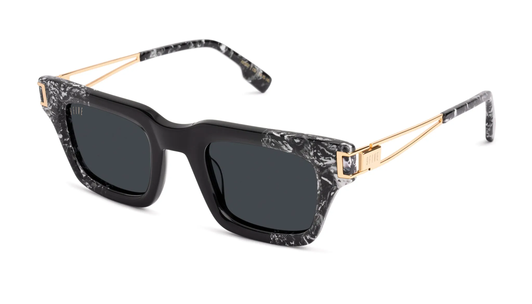 9FIVE Avenue Black & White Onyx Sunglasses