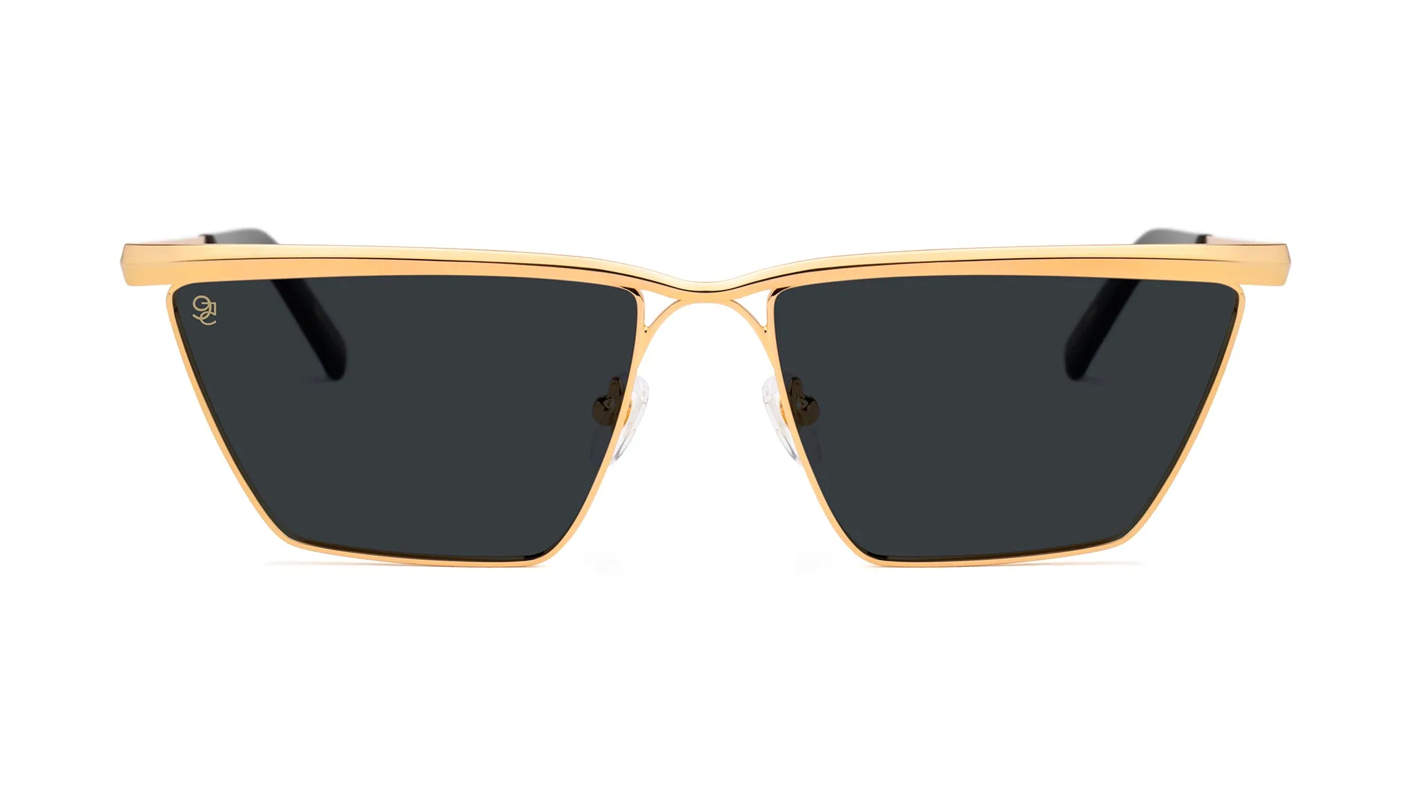 9FIVE Lucia Black & 24K Gold Sunglasses