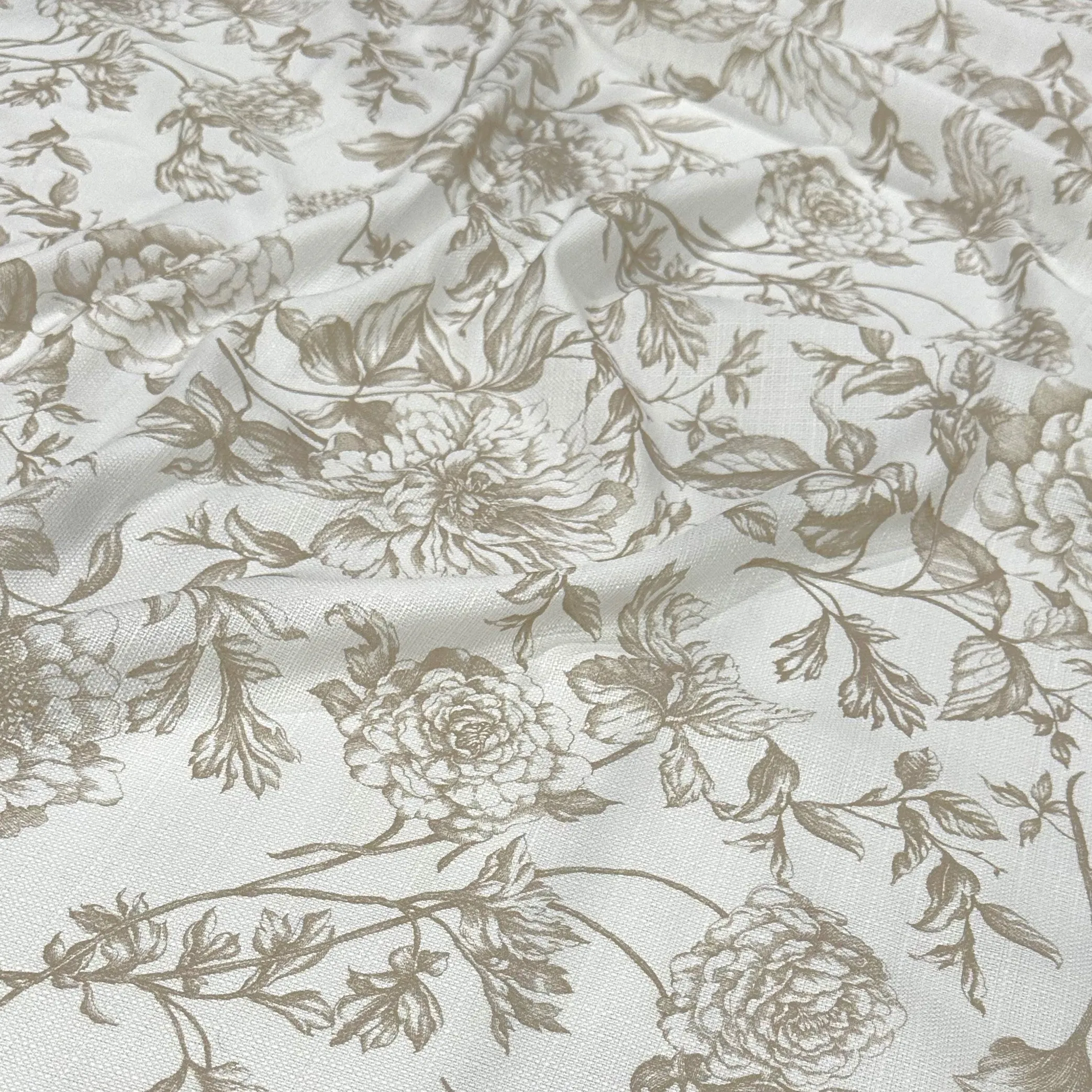 Artistry Bloom Wholesale Fabric in Taupe