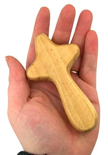 Autom Spirit of The Lord Confirmation Hand-Held Prayer Wooden Cross with Card, 4 Inch