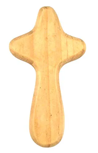 Autom Spirit of The Lord Confirmation Hand-Held Prayer Wooden Cross with Card, 4 Inch