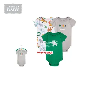 Baby Body Suit (Bright Safari) 3pcs