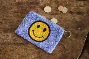 Beaded Smiley Coin Purse