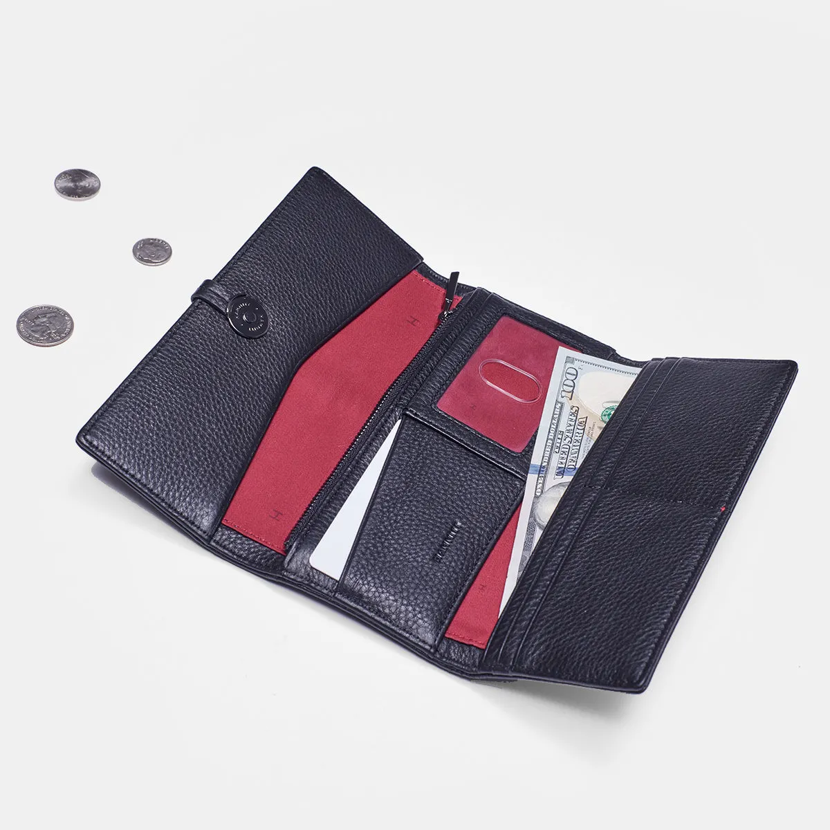 Benjamin Wallet Slim - Black/ Gunmetal