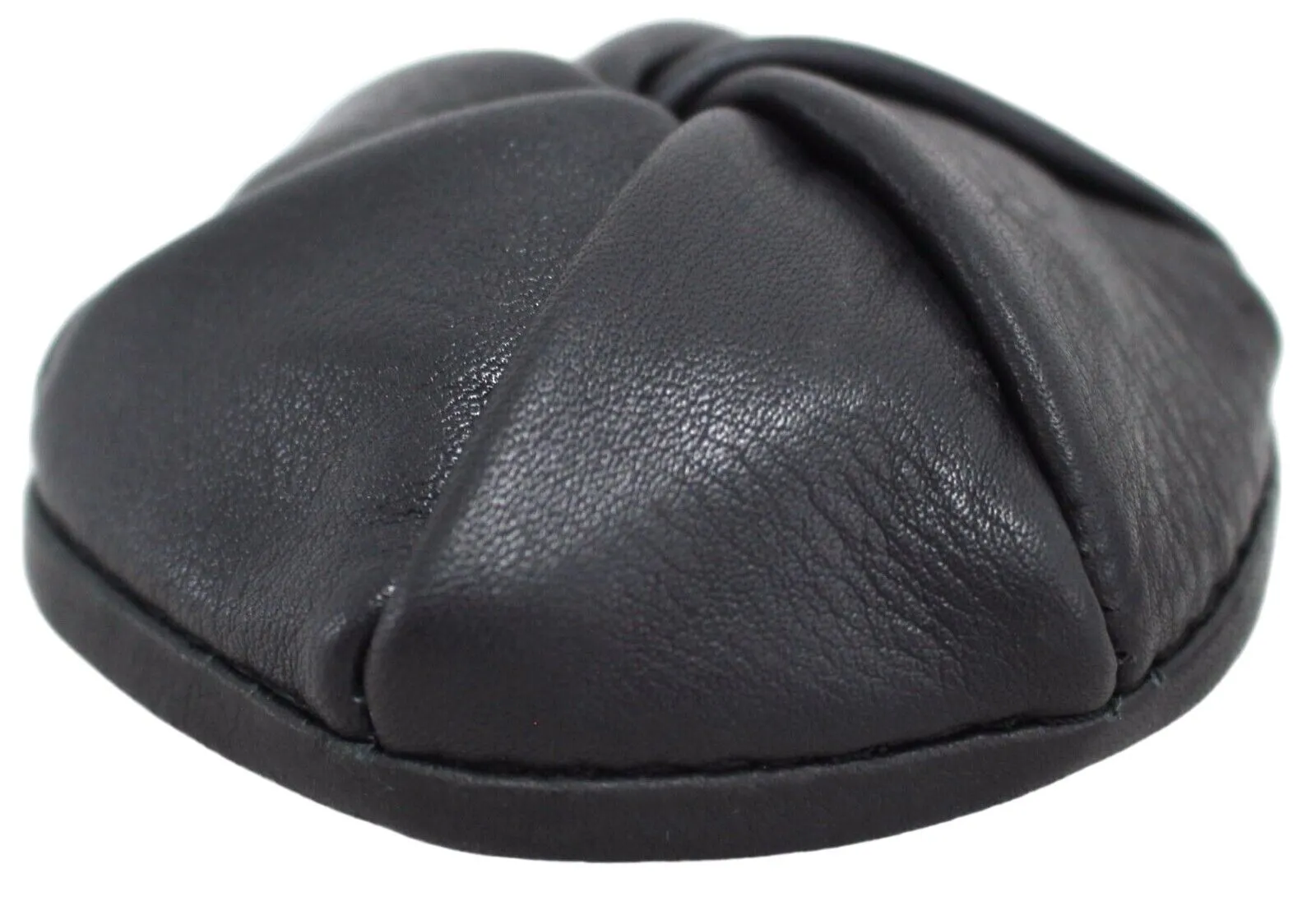 Black Leather Twista Australian Made Coin Purse STYLE NO: 11029 Hide & Chic