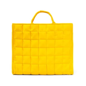 Clare V. - Simple Tote in Yellow Quilted Puffer