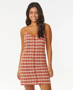 Classic Surf Stripe Button Through Dress