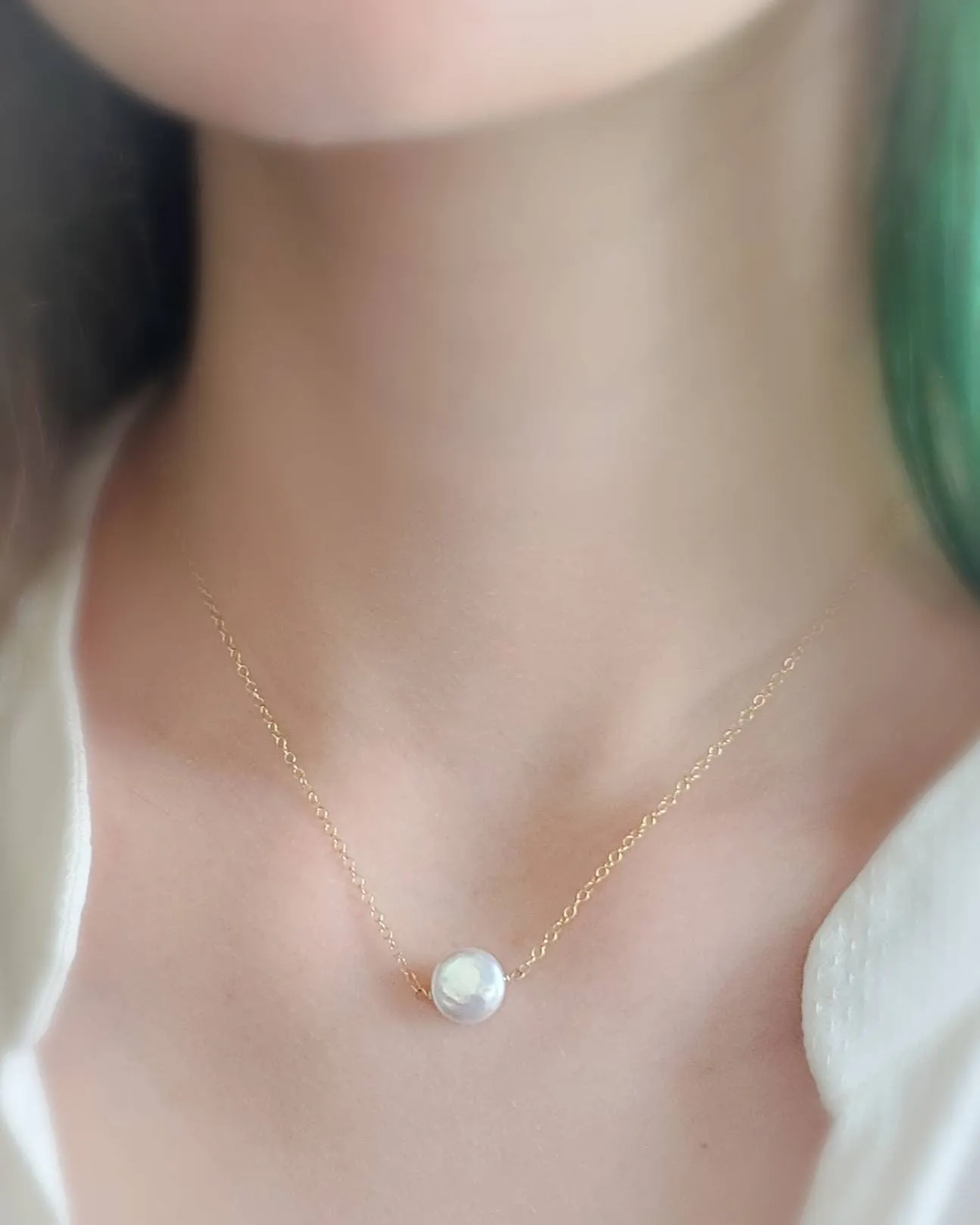 Coin Pearl Necklace