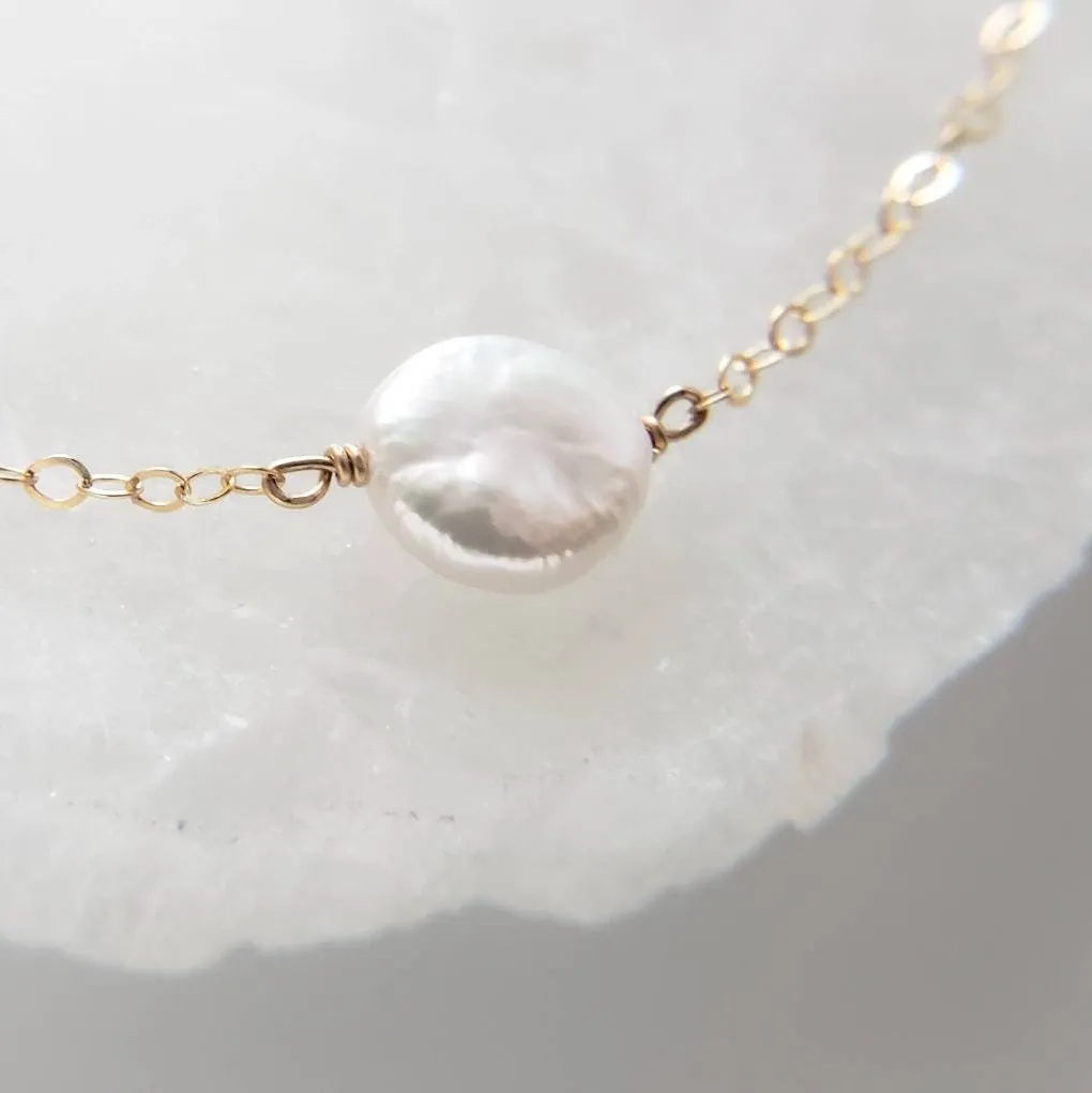 Coin Pearl Necklace