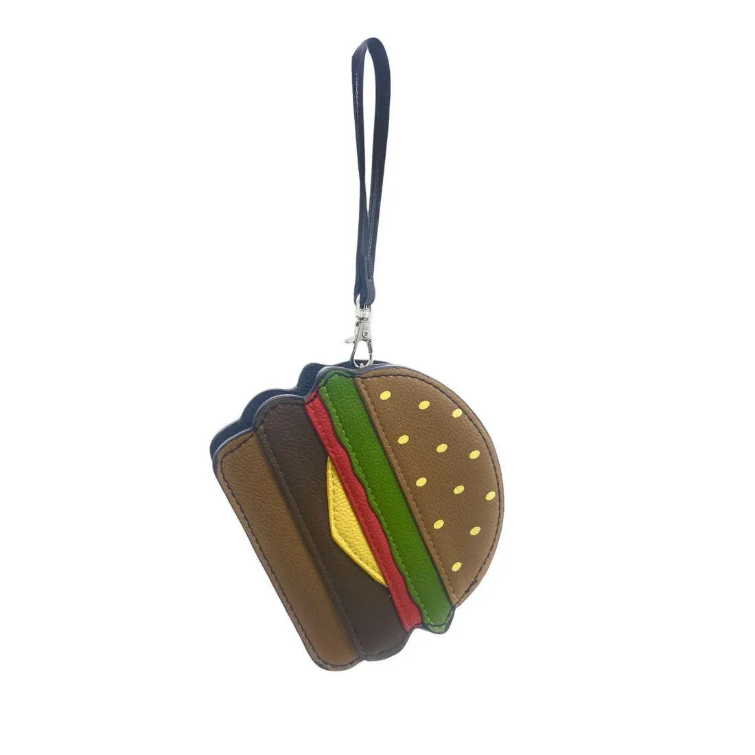 Empire Cove Mini Hamburger Coin Purse Wallet Zippered Pouch Bag Wristlet