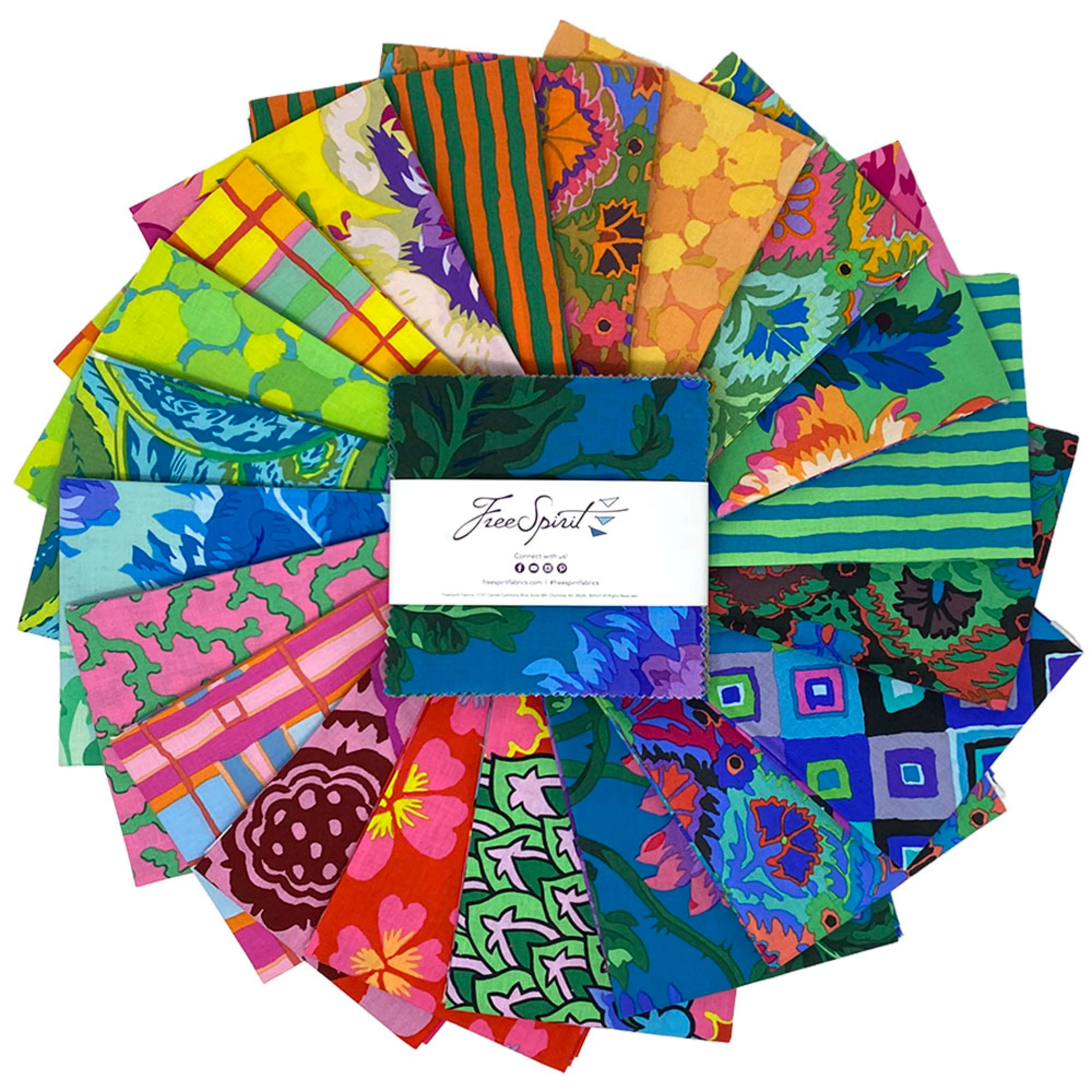 February 2024 | 5" Charm Pack - Bright by Kaffe Fassett Collective | 42pcs