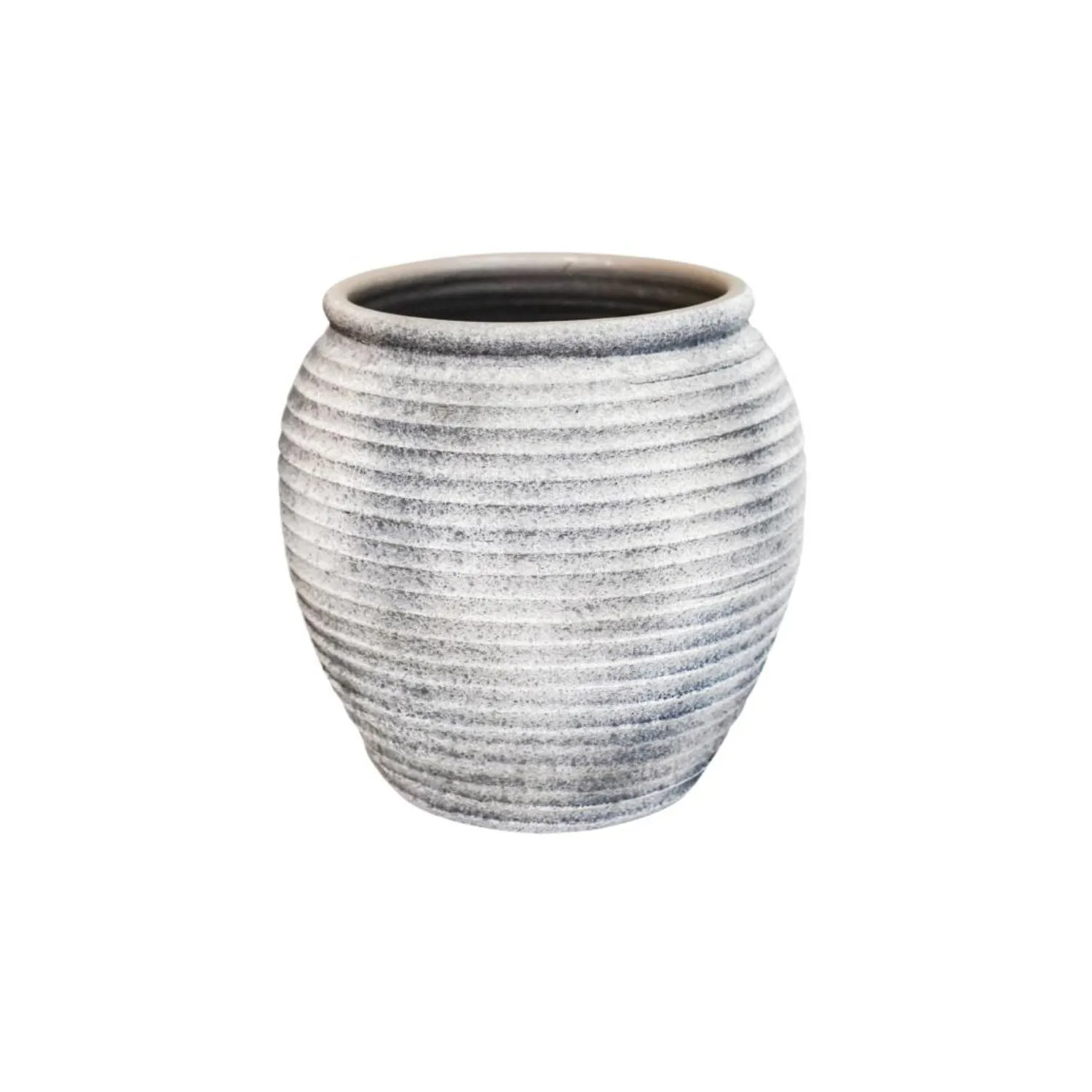 Ivyline 21cm Honeypot Rustic Grey Planter