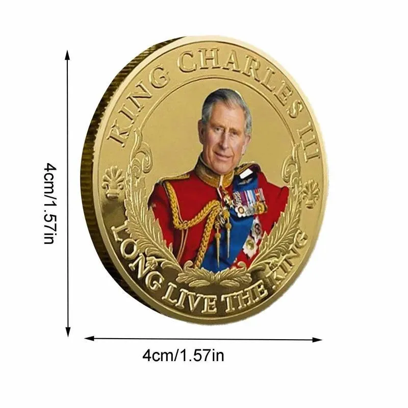 Legacy of King of United Kingdom Charles III Coronation Collectible Metal Commemorative Coin