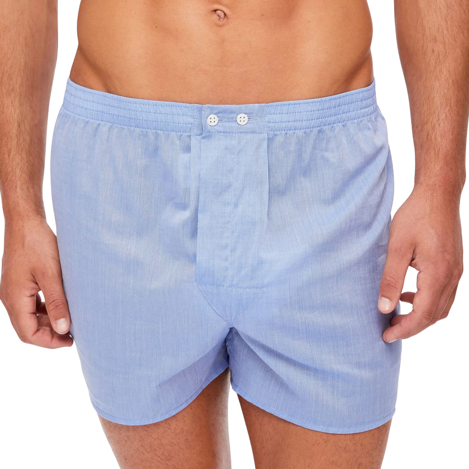 Light Blue Cotton Classic Fit Boxers