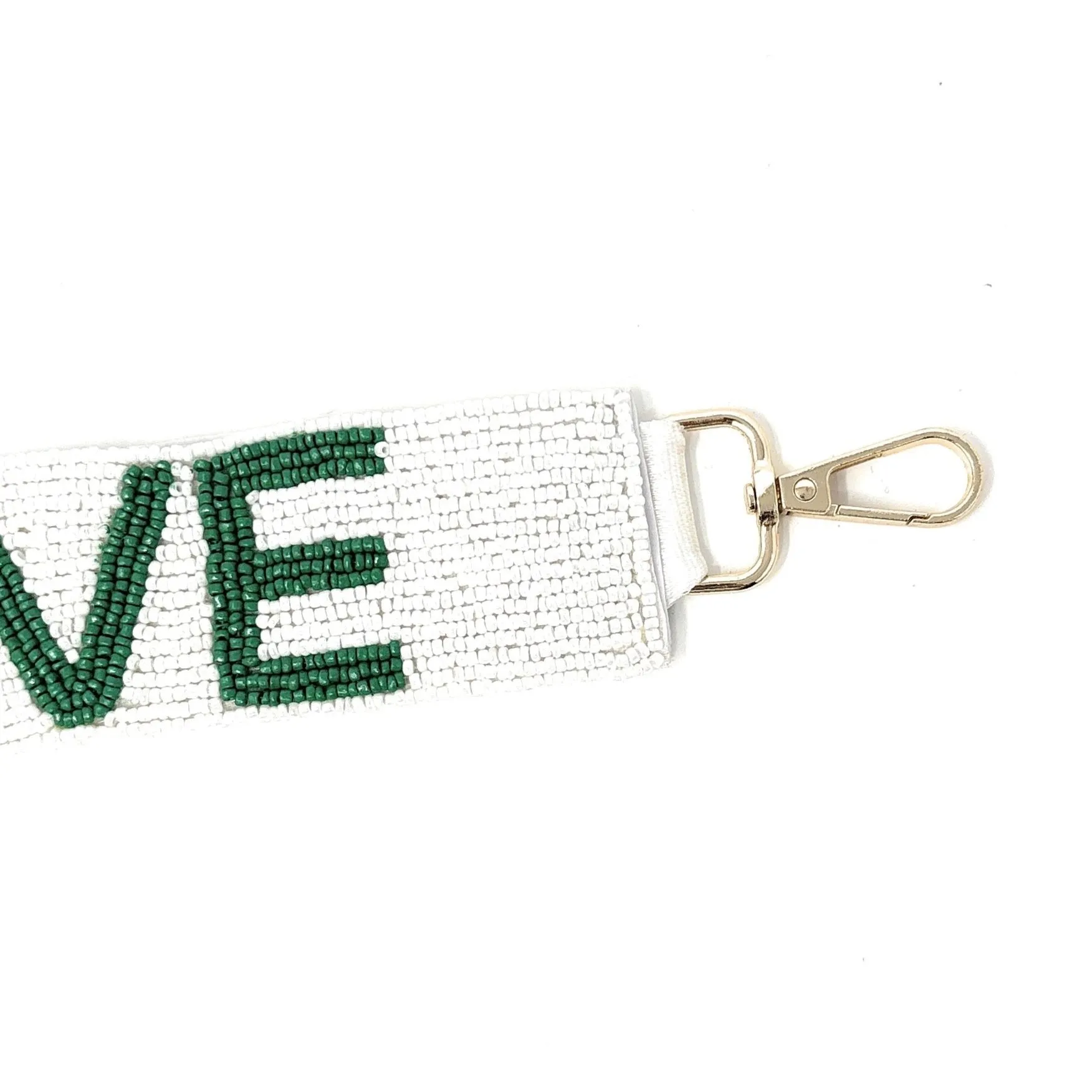 Love Tennis Beaded Wristlet Strap