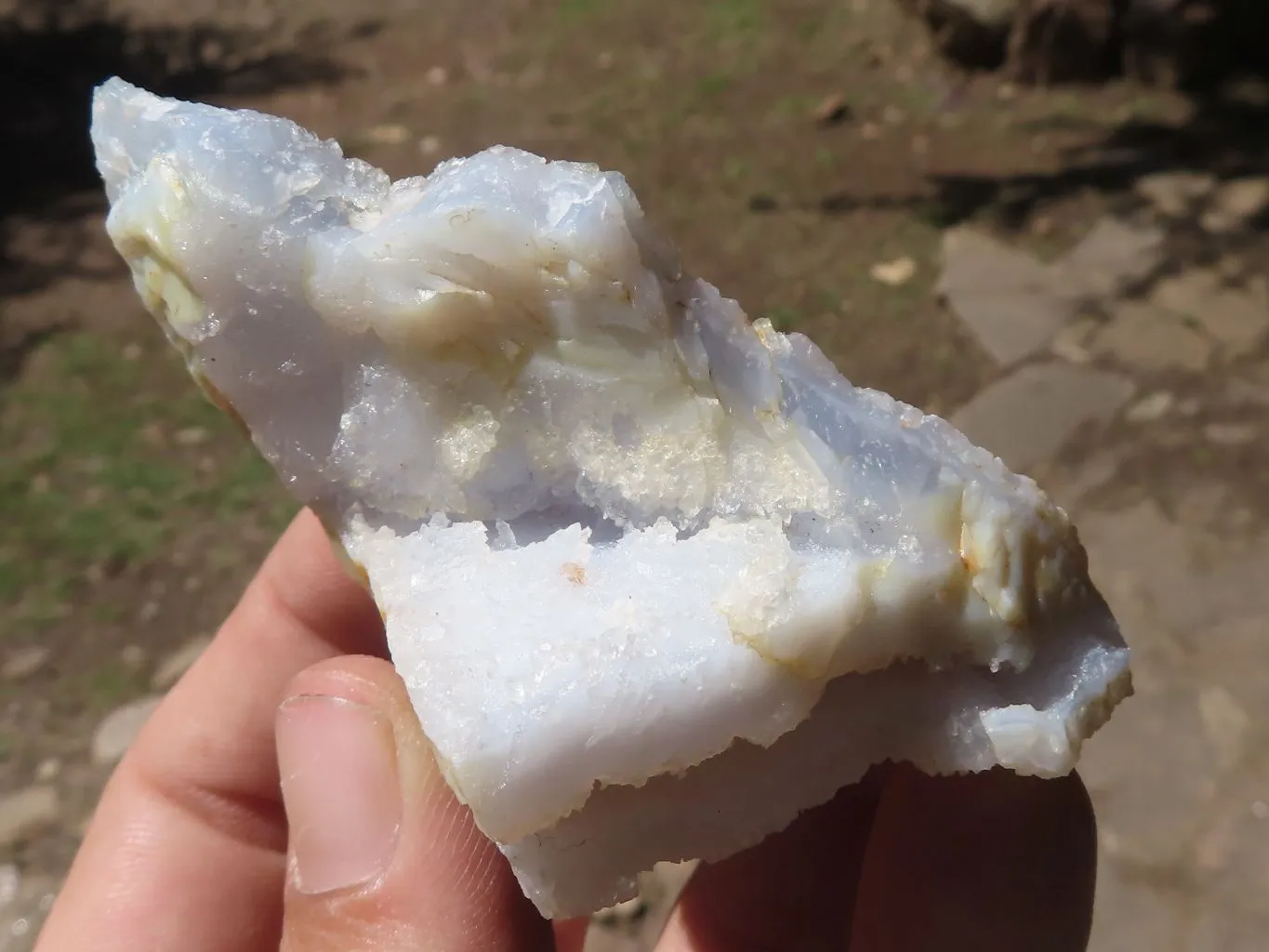 Natural Etched Blue Chalcedony Agate Specimens  x 23 From Nsanje, Malawi