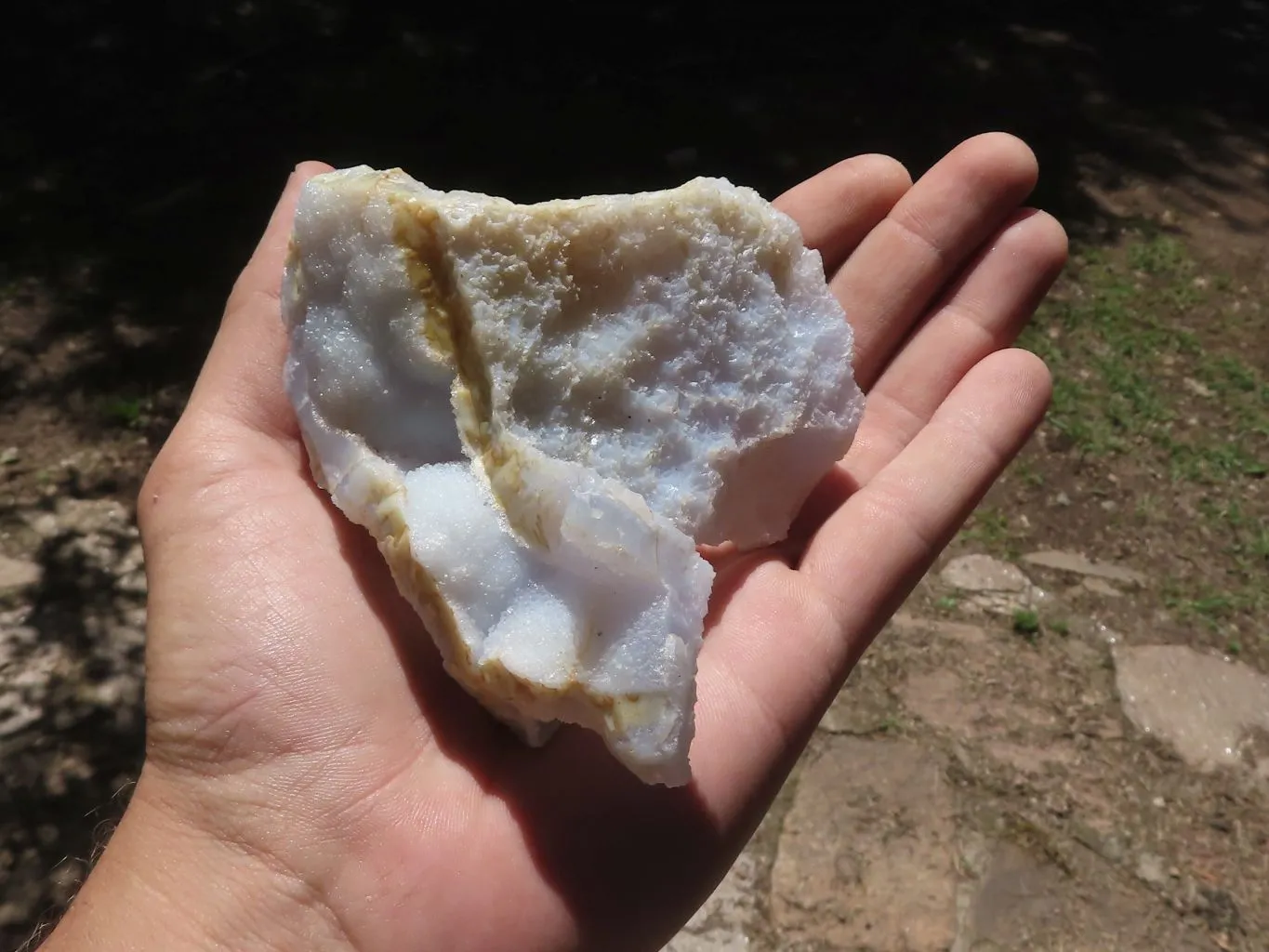 Natural Etched Blue Chalcedony Agate Specimens  x 23 From Nsanje, Malawi