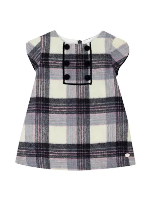 Plaid Button-Front Dress