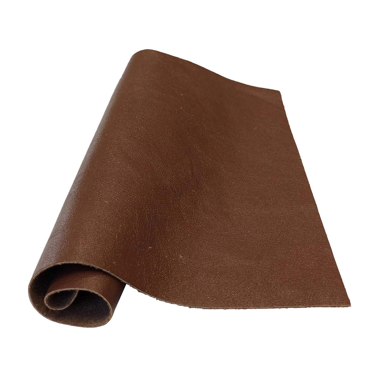 Pre-Cut Medium Brown Cowhide Leather Project Piece 8" x 11" 3oz 1.2mm