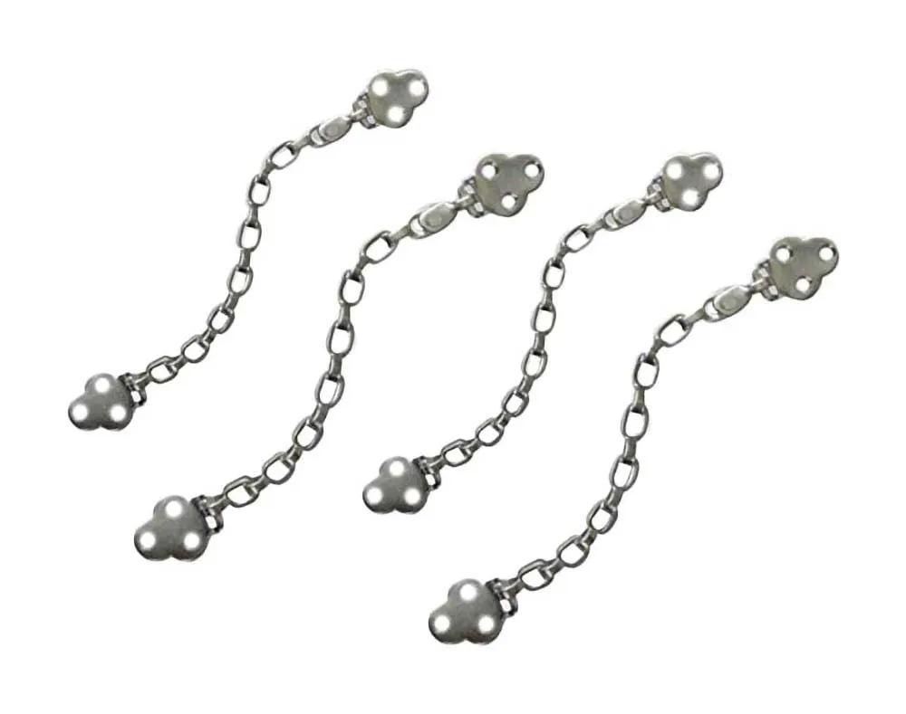 RAB Table Chain Medium Stainless Steel (12 inch, Silver, 4pcs)