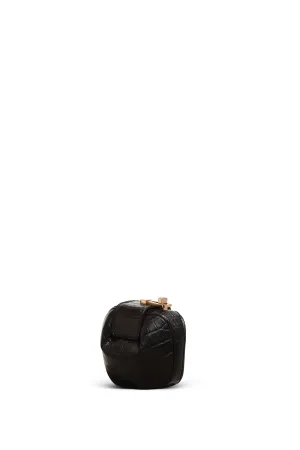 Rafaela Coin Purse in Black Crocodile Leather