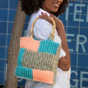 Red Heart Crochet Ribbed Project Bag