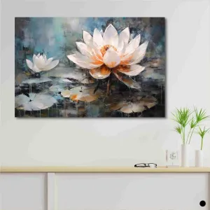 SAF paintings Unframed Rolled Art Print||Abstract Floral Art Canvas Wall Art Print for Home Décor And Office||Unframed canvas Painting For Wall decor||Home wall and Office Interior CR-124