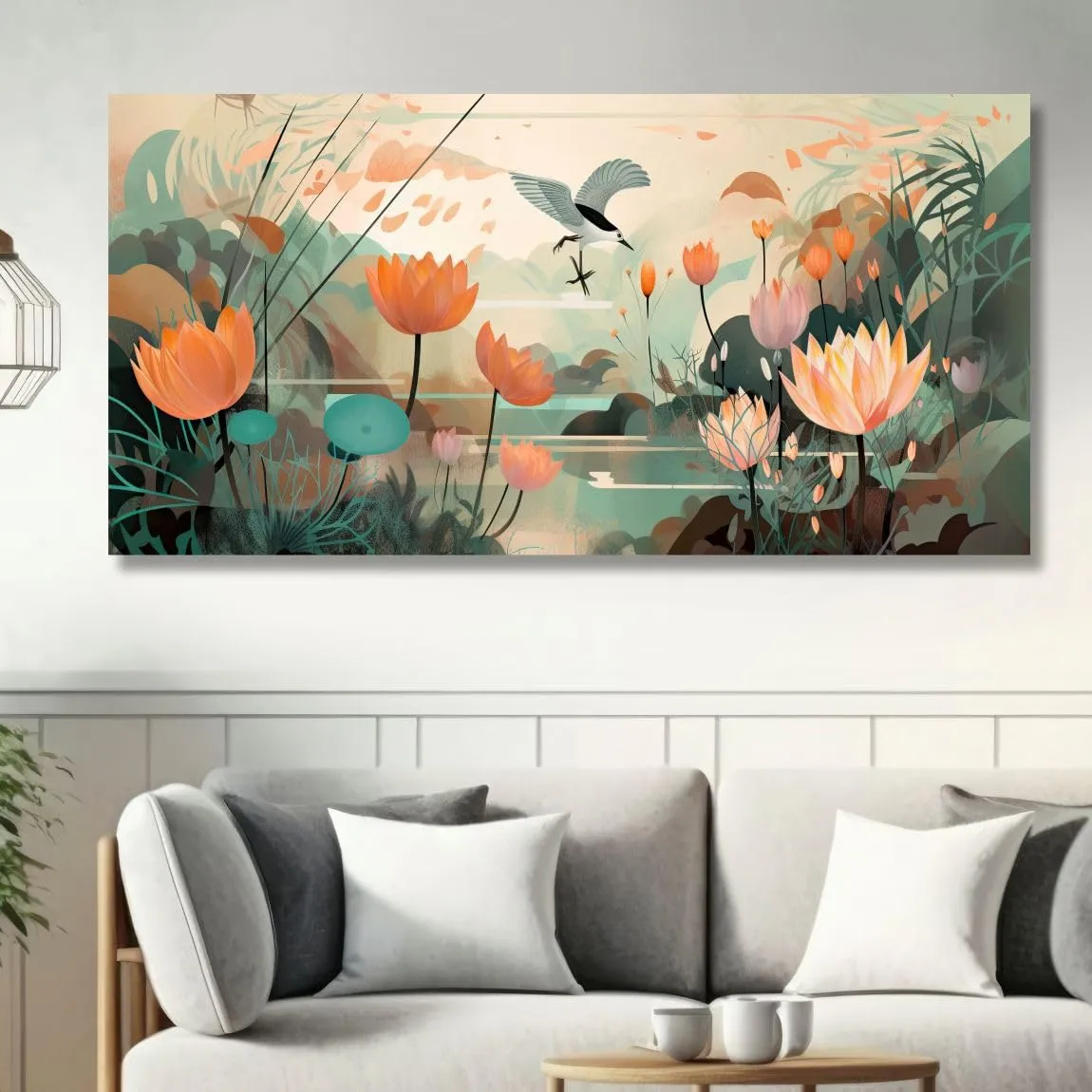 SAF paintings Unframed Rolled Art Print||Nature Art Canvas Wall Art Print for Home Décor And Office||Unframed canvas Painting For Wall decor||Home wall and Office Interior CR-222