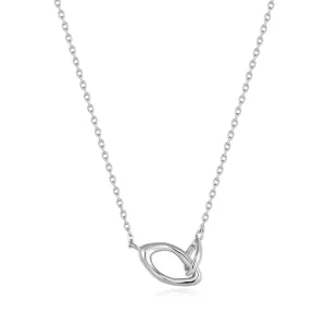 Sterling Silver Wave Link Necklace by Ania Haie