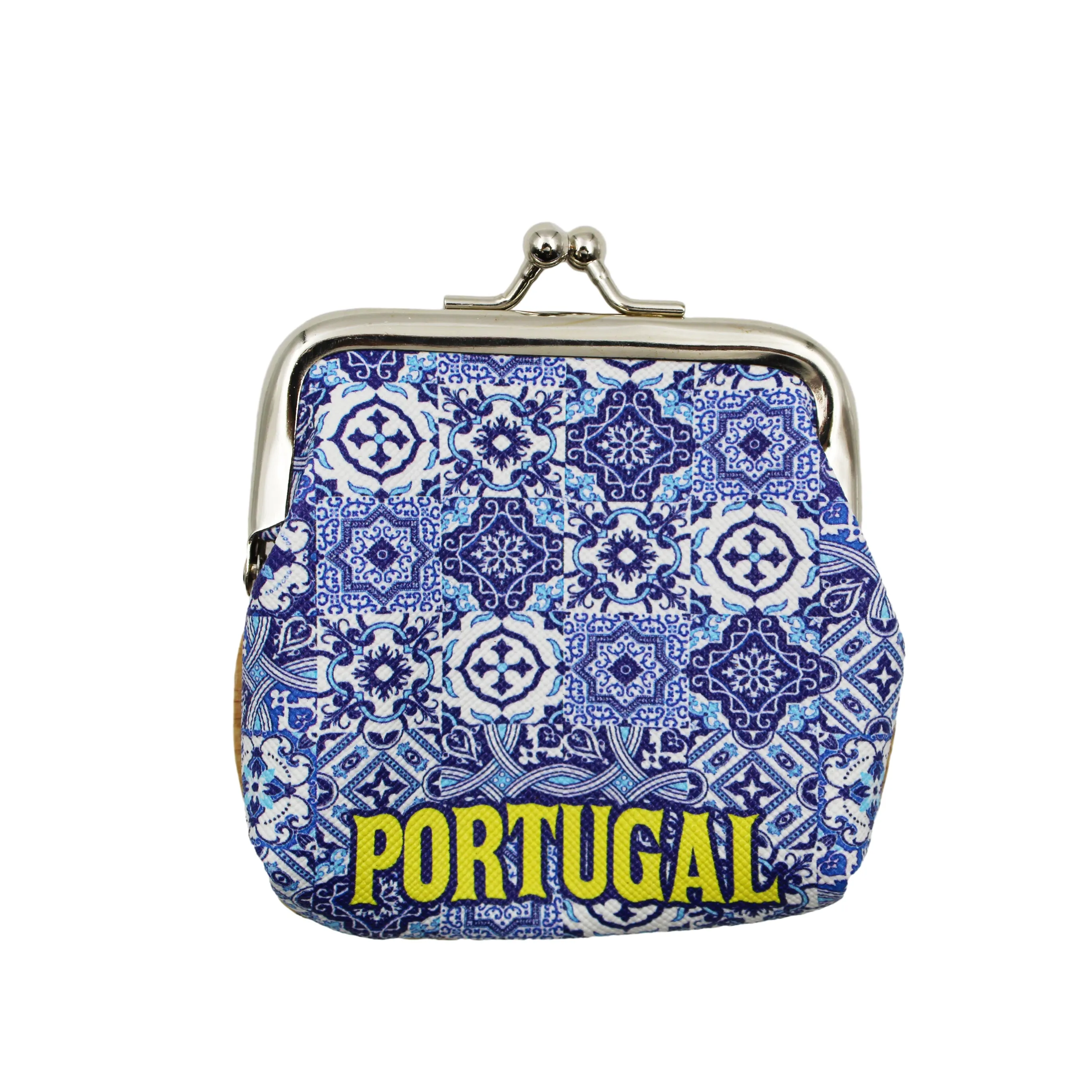 Traditional Portugal Blue Tile Azulejo Coin Holder with Cork Backing