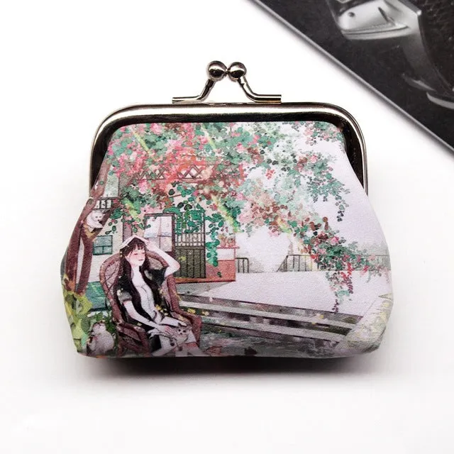 Vintage Women Printing Coin Purse