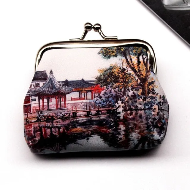 Vintage Women Printing Coin Purse