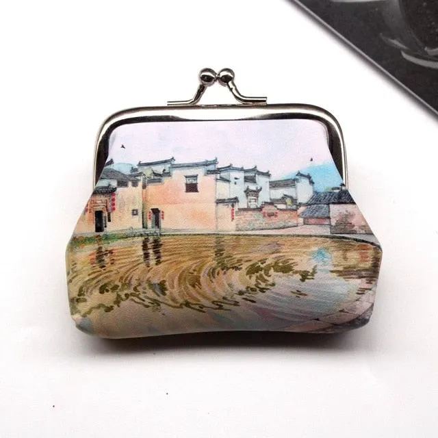 Vintage Women Printing Coin Purse