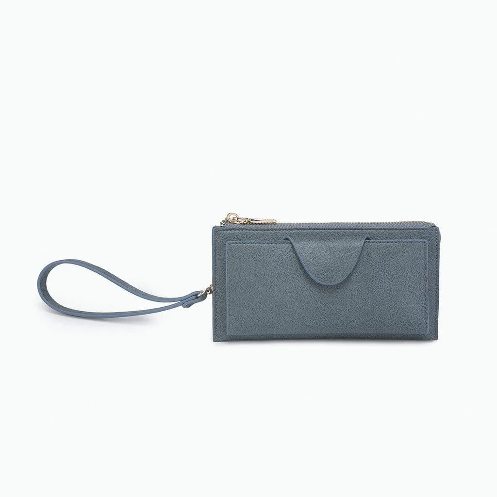 WL0004RF RFID Wallet w/ Snap Closure and Zip Change Pocket